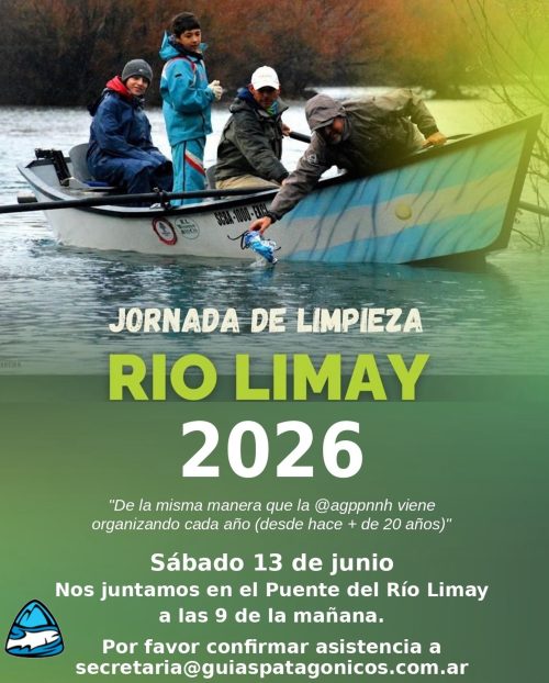 “Jornada de limpieza río LIMAY”
De la misma manera que la @agppnnh viene organizando cada año (desde hace + de 20 años), demos una mano a nuestro querido Limay. La invitación es abierta a toda la comunidad que quiera participar. Por favor confirmar asistencia enviando un mail con nombre y apellido a secretaria@guiaspatagonicos.com.ar. Compartiremos un almuerzo todos juntos una vez finalizada la jornada. Los esperamos!
📷💥 @gonefishingpatagonia